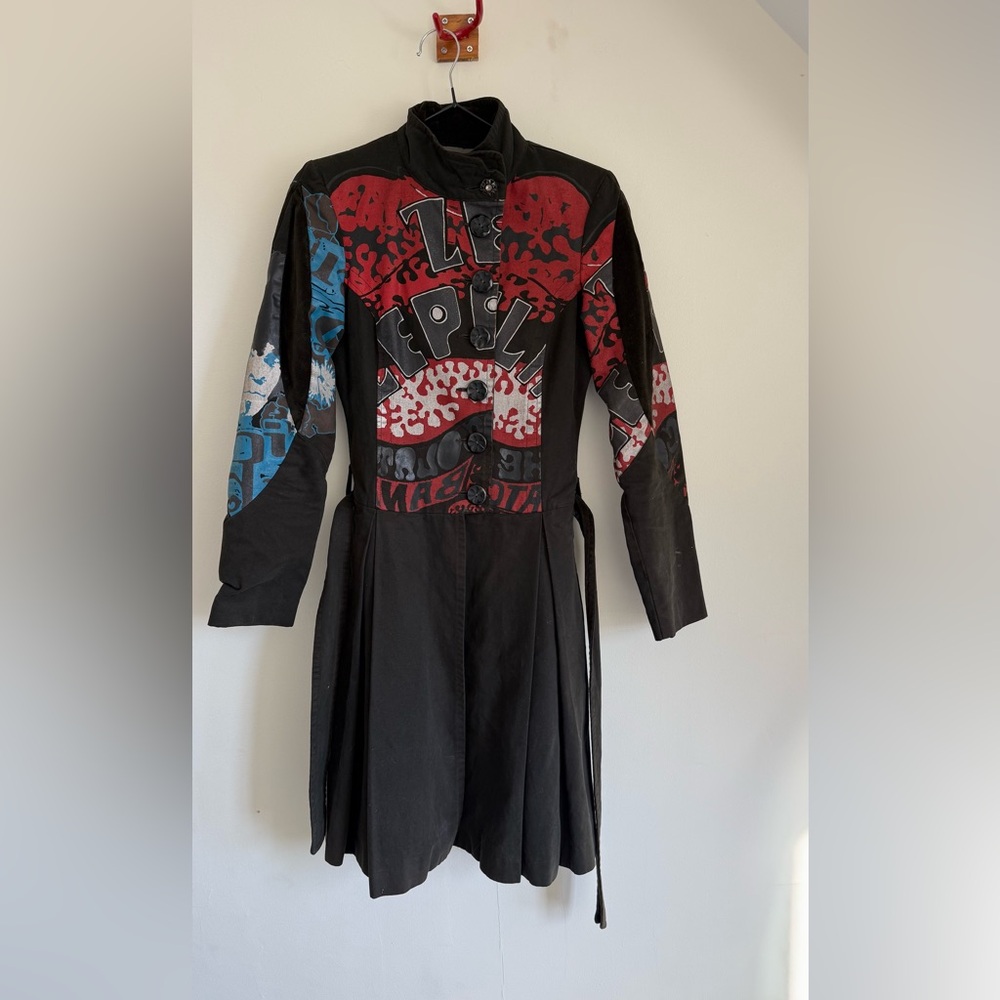 Custo Barcelona Graphic Rock Band Jimi Hendrix Coat - Size 36